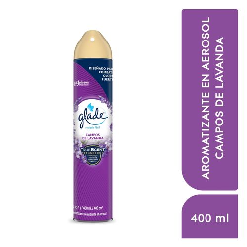 Aromatizante Glade Campos De Lavanda Aerosol - 400 ml