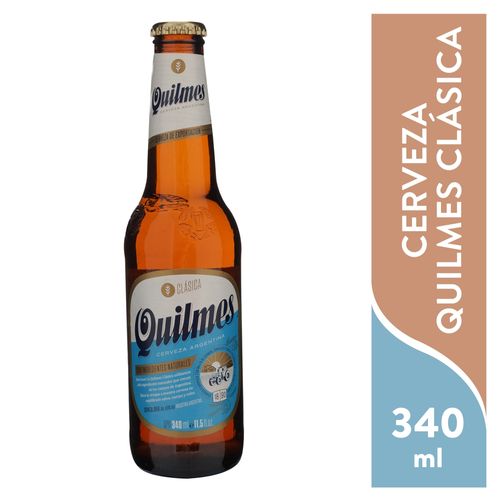 Cerveza Quilmes clásica botella - 340 ml