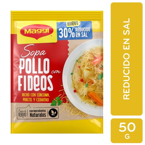 Sopa Maggi Pollo Fideos Baja En Sal - 50 g
