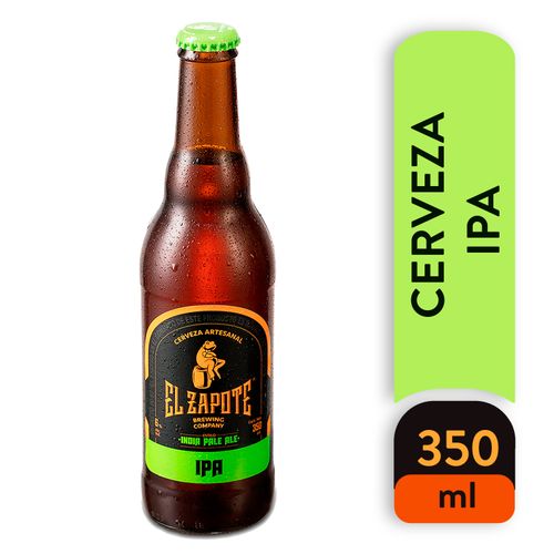 Cerveza artesanal El Zapote india pale ale - 350 ml