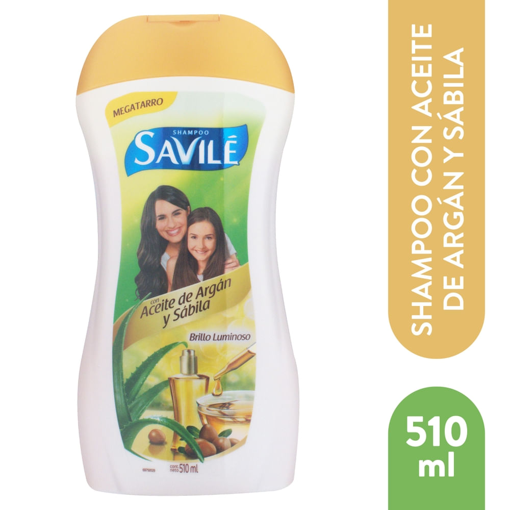 Shampo Savile Argan y Sabila - 510 ml
