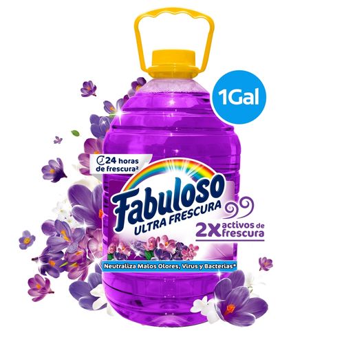 Desinfectante Fabuloso Multiusos Frescura Activa Antibacterial Lavanda - 1 gal