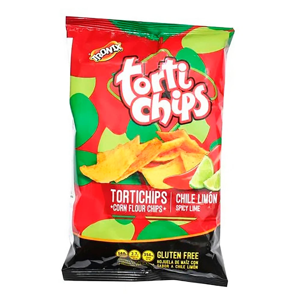 Tortichip Tronix, Chile Limón -150 g