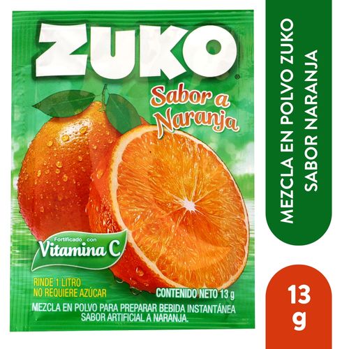 Bebida Instantánea  Zuko Naranja - 13 g