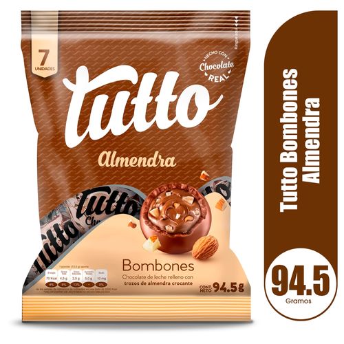 Chocolate Tutto Bombones Con Trozos De Almendra Crocante - 94,5g