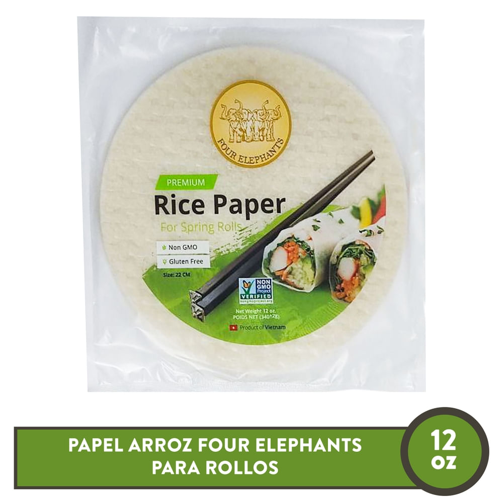 Papel arroz Four Elephants, para rollos -12onz
