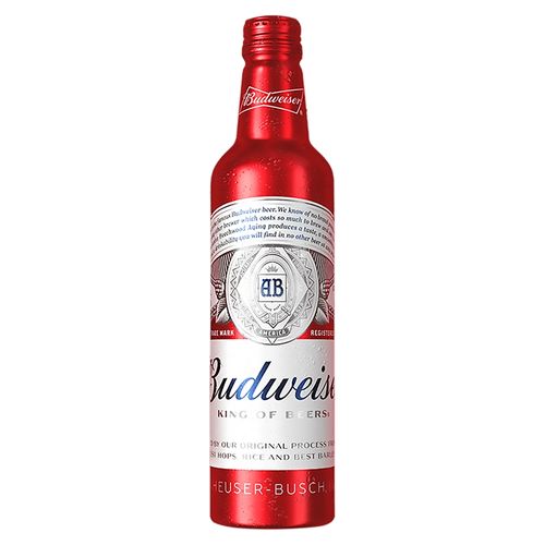 Cerveza Budweiser Aluminion Bot 473 ml