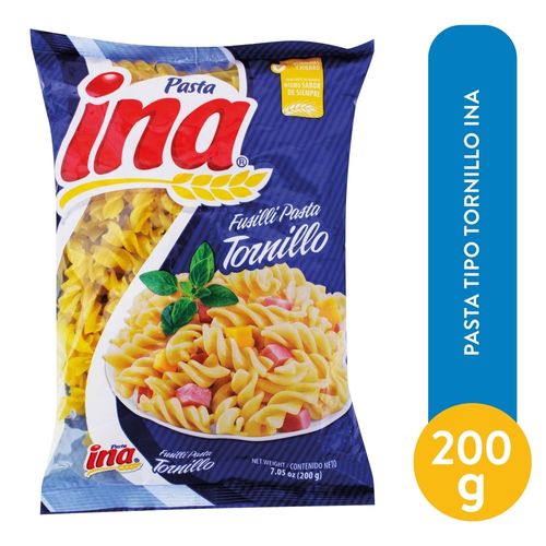 Pasta Ina Tipo Tornillo Bolsa - 200 g