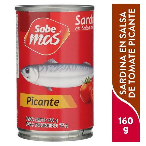 Sardina Sabemas En Salsa Tomate Picante 1 60 g