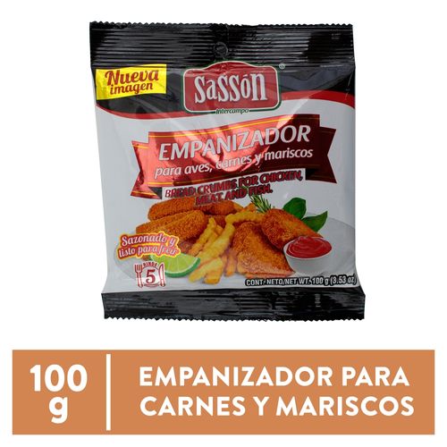 Empanizador Sasson Para Aves Carnes Mariscos Sobre - 100 g