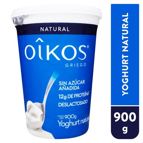 Yogurt Oikos natural sin azúcar - 900 g