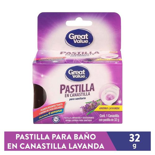 Pastilla Great Value Para Inodoro Lavanda - 32 g
