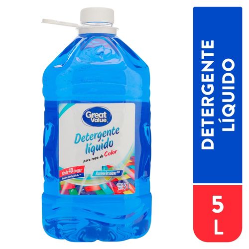 Detergente liquido Great Value para ropa color -5000 ml