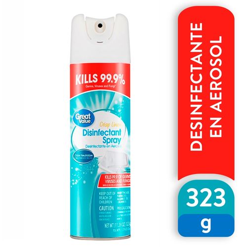 Desinfectante Great Value en Aerosol Neutralizador de Olor - 323 g