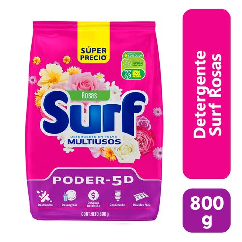 Detergente en polvo Surf de rosas - 800 g