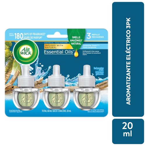 Repuesto Airwick Electric Turq Oasis - 3 pack