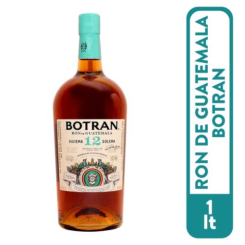 Ron Botran sistema 12 años añejo con miel virgen de caña de azúcar - 1000 ml