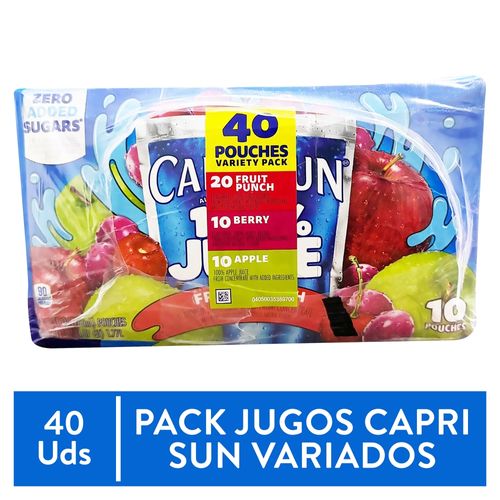 Bebidas Capri Sun sabores surtidos 40 pack - 177 ml