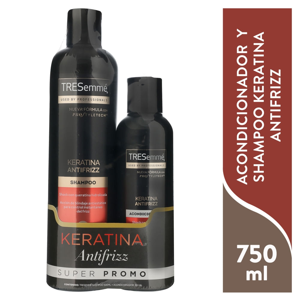 Shampoo y acondicionador TRESemmé keratina– 750 ml