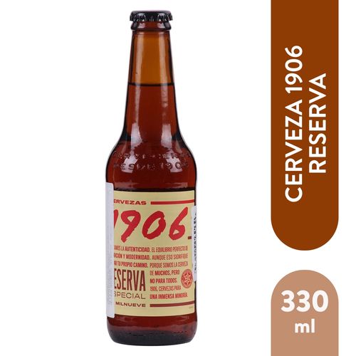 Cerveza Estrella Galicia Reserva 1906 - 330 ml