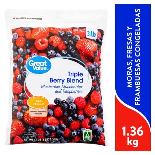 Berries Great Value Congeladas Mixtas - 1.36 kg