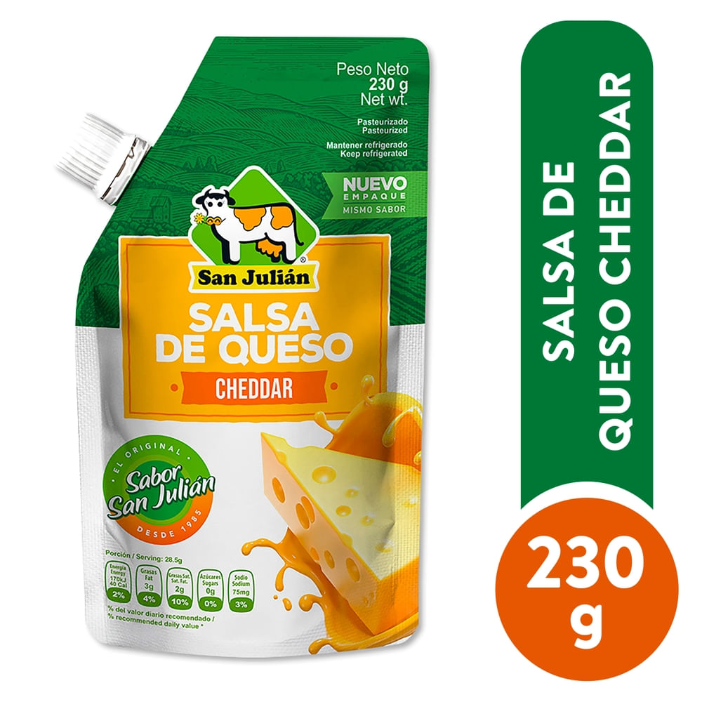 Salsa San Julian De Queso Cheddar 2 30 g