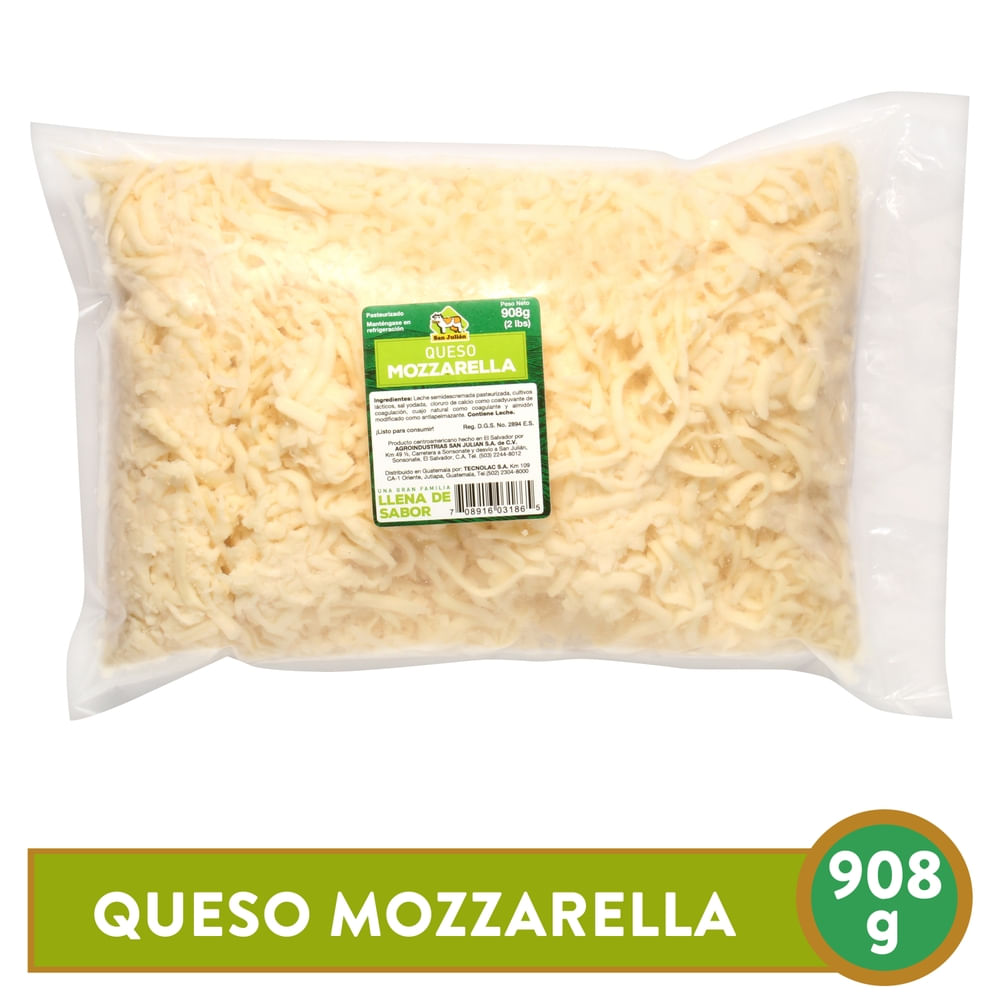 Queso Mozzarella San Julian Rallado 908 g