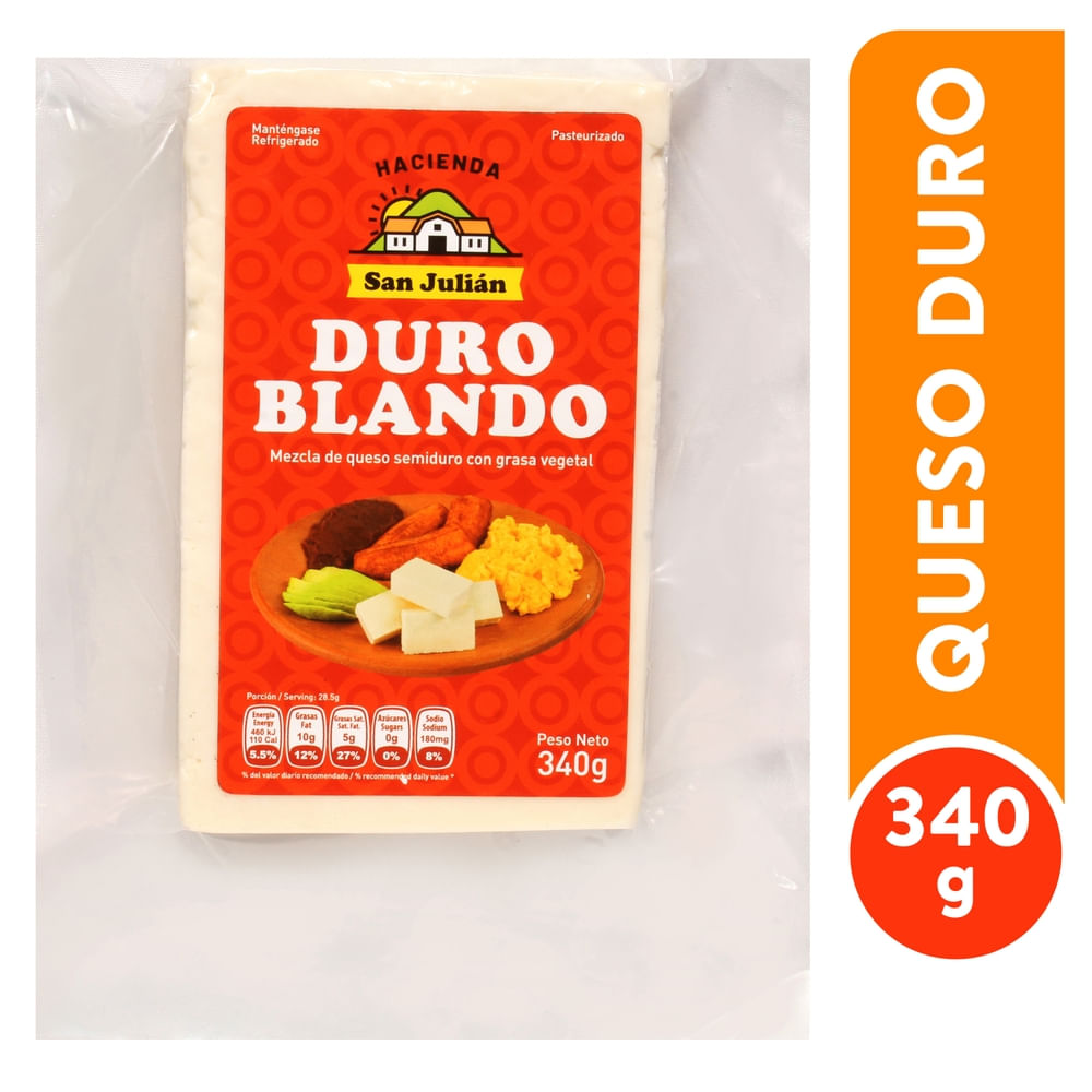 Queso San Julian Duro Blando La Hacienda - 340 g