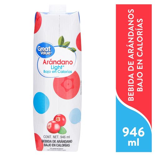 Bebida Great Value arándano light - 946 ml
