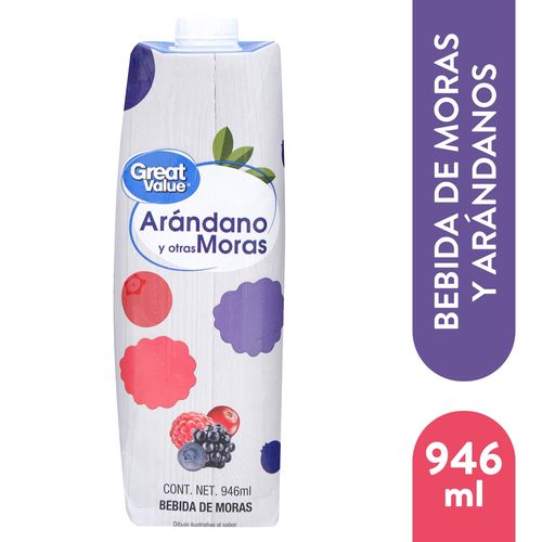 Bebida Great Value arándano y otras moras - 946 ml
