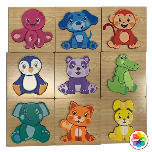 Rompecabezas Spark Create Imagine mini aninales madera