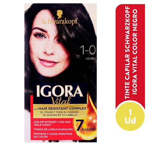 Tinte Igora Vital Negro 1 - 50 ml