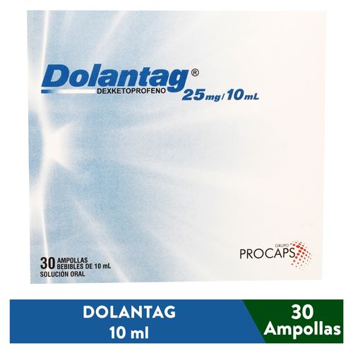 Dolantag 25mg 10ml caja 30 ampollas bebibles - Precio indicado por ampolla