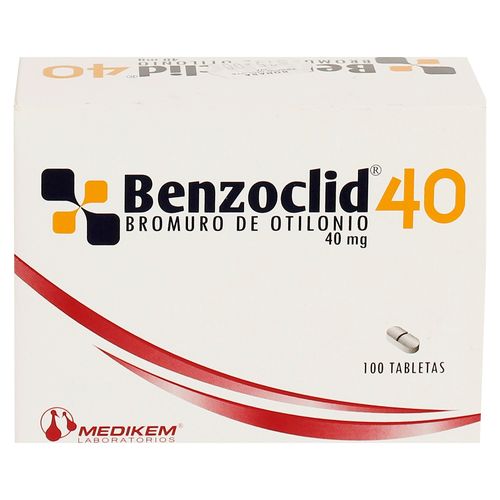 Benzoclid 40mg caja 100 tabletas - Precio indicado por tableta