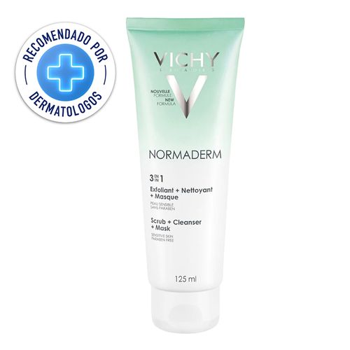 Exfoliante Vichy 3 en 1 Masks Cub Cleanser - 125 ml
