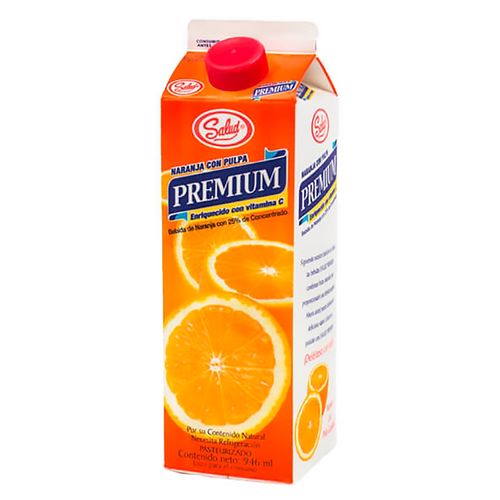 Bebida Naranja Salud Con Pulpa Premi 900 ml