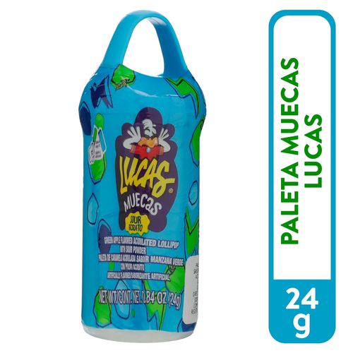 Paleta Lucas Muecas de Manzana Acida - 24 g