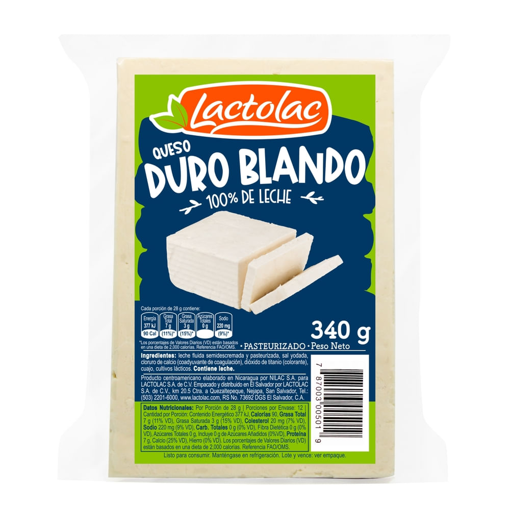 Queso Duro Lactolac Blando - 340 g