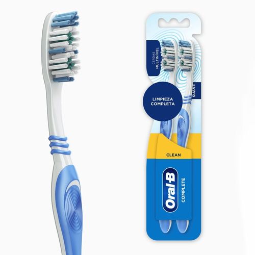 Cepillo de Dientes Oral-B Complete Clean Medio -  2 Unidades