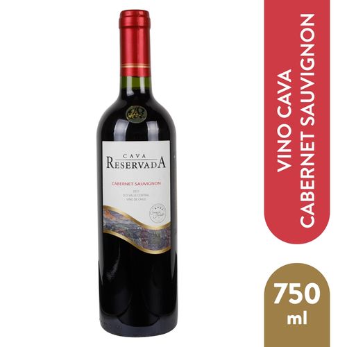 Vino tinto Cava Reservada cabernet suavignon - 750 ml