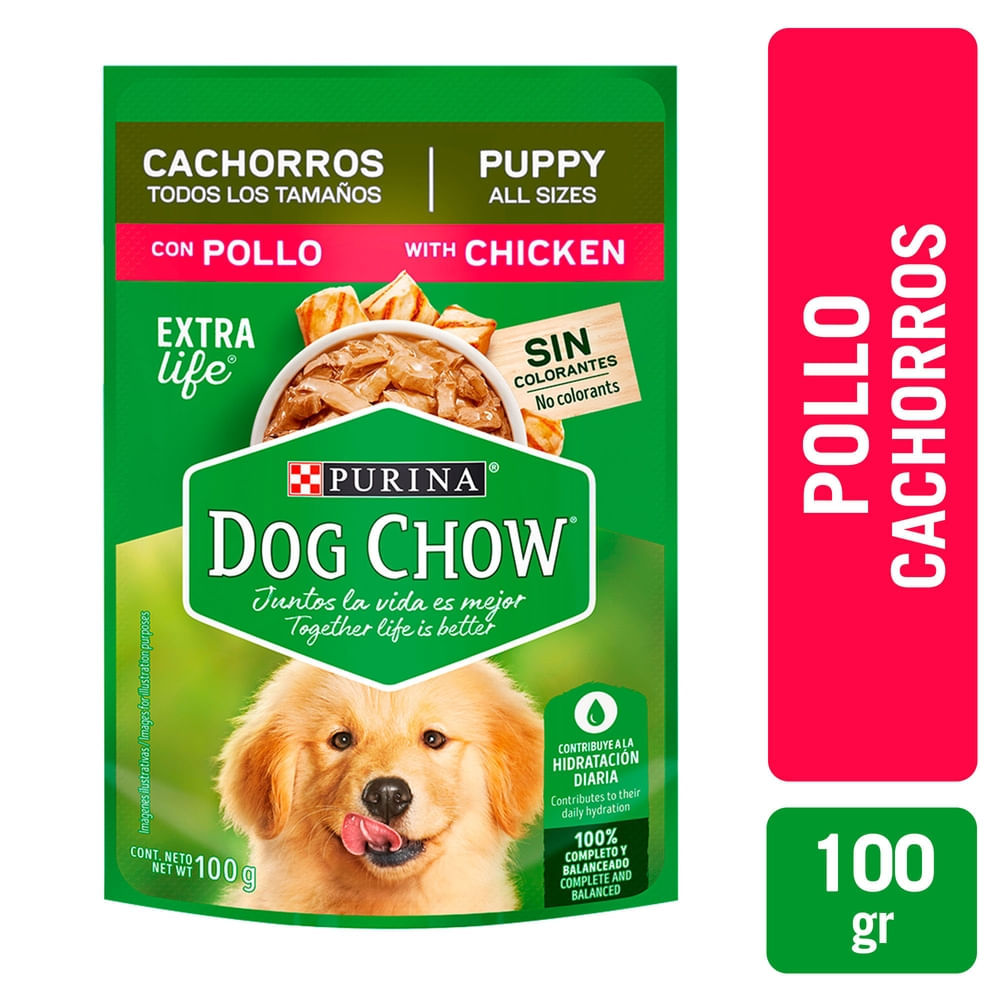 Comida húmeda para perro Purina Dog Chow Cachorros Pollo - 100 g