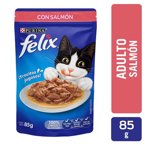 Comida húmeda para Gatos Felix salmón en salsa - 85 g