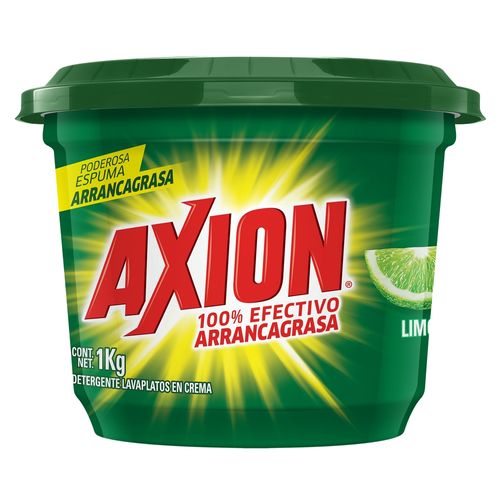 Lavaplatos Axion  Arrancagrasa En Pasta Limón - 1kg