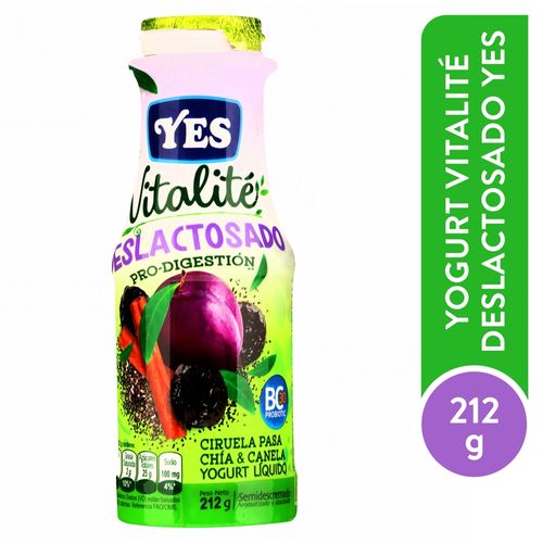 Yogurt Yes Ciruela Pasa Vitalite 212 ml