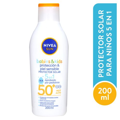 Protector solar Nivea babies & kids piel sensible FPS 50 - 200 ml