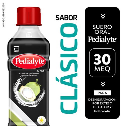 Suero de Rehidratación Pedialyte Líquido Clásico 30 mEq-500 ml