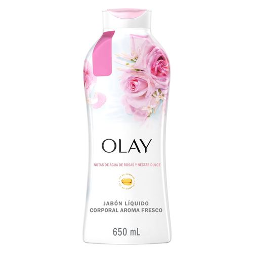 Jabón líquido Olay Fresh, Outlast Agua de Rosas y Néctar Dulce - 650 ml