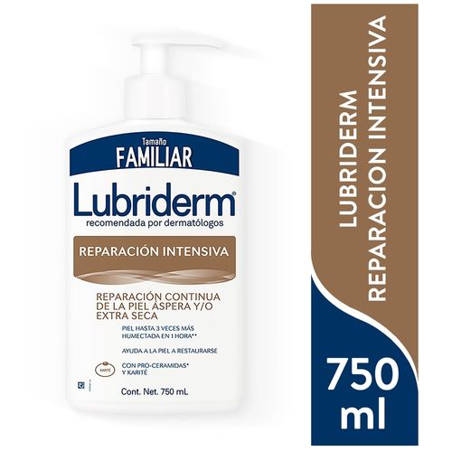 Crema Corporal Lubriderm Reparación Intensiva, Piel Áspera O Extra Seca - 750 ml