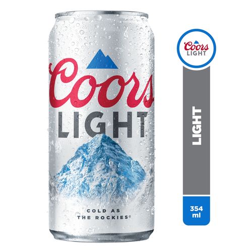 Cerveza Coors Light Lata - 354 ml
