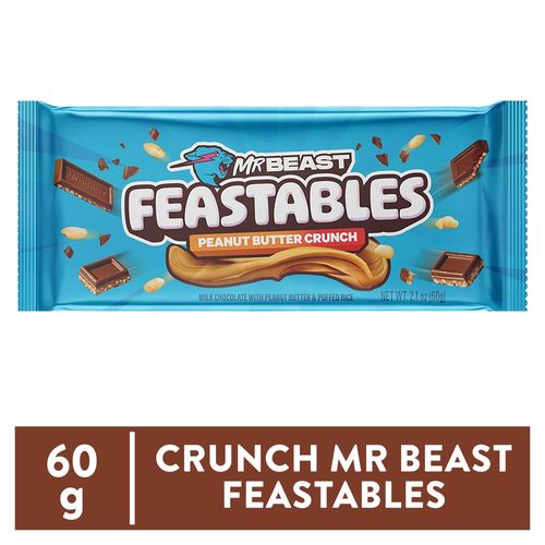 Chocolate Feastables Sabor Peanut Butter Crunch 60 g